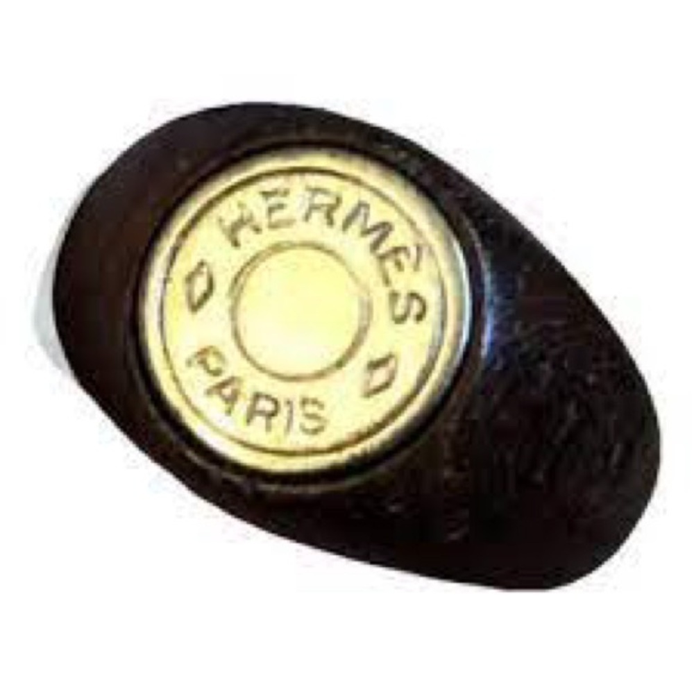 Hermes Bijouterie Fantaisie Wood Ring Brown - Picture 5 of 7